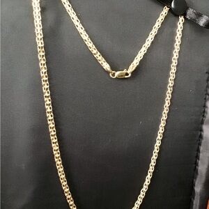 JTV 10K Yellow Gold Bismark Chain Necklace
